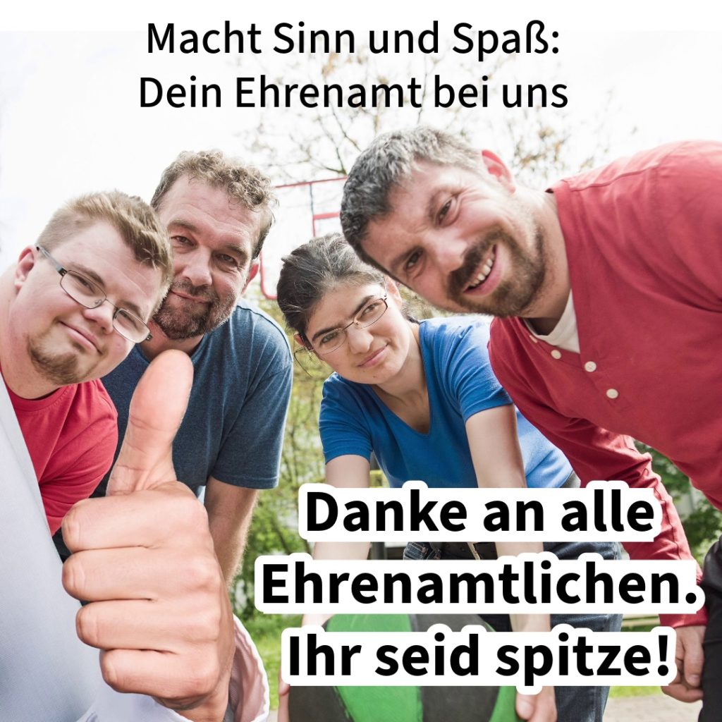 Danke an alle Ehrenamtlichen!