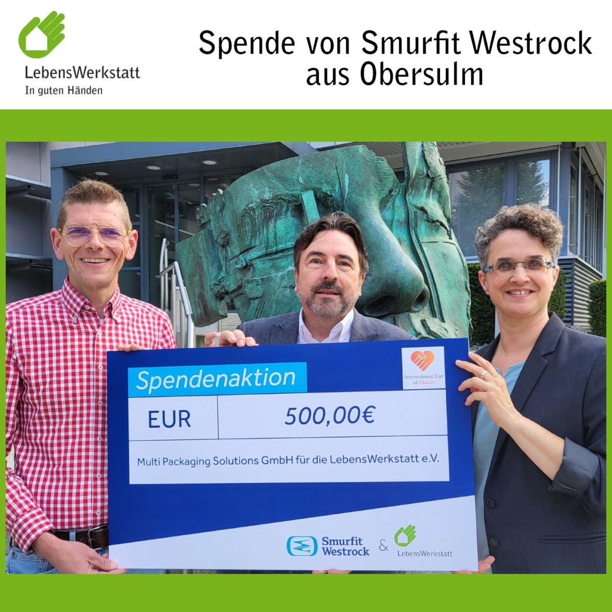 Spende von Smurfit Westrock aus Obersulm