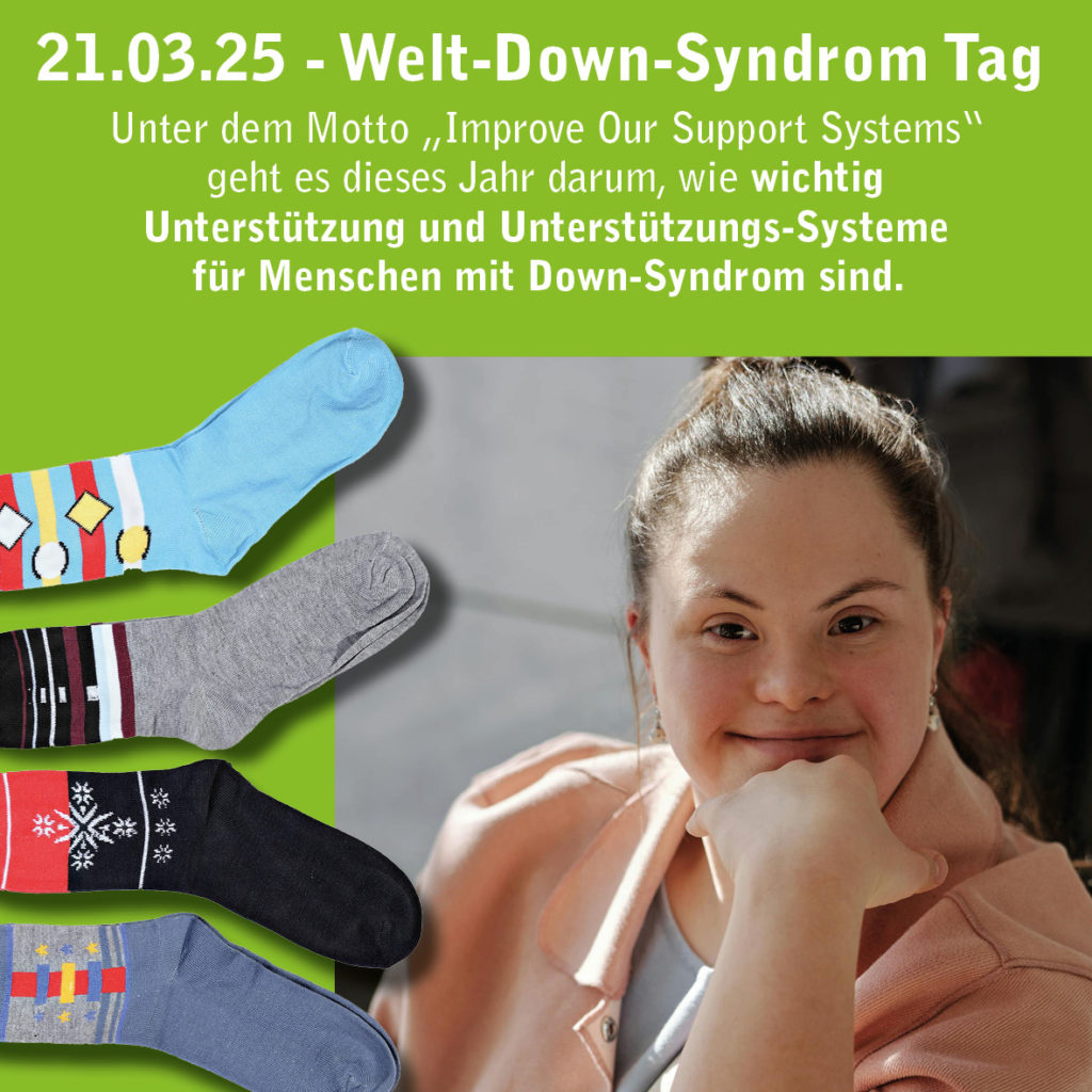 bunte socken und eine lächelnde junge frau