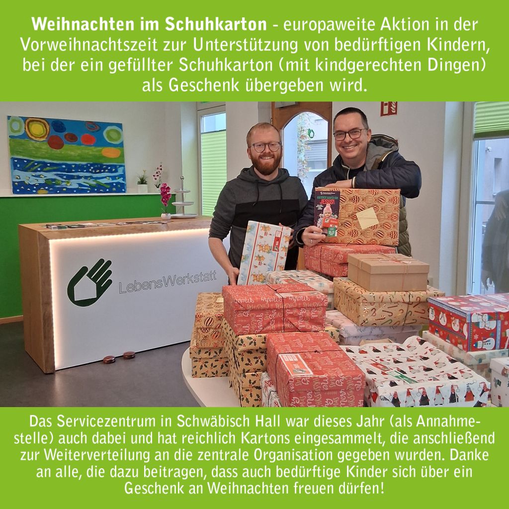 Weihnachten im Schuhkarton