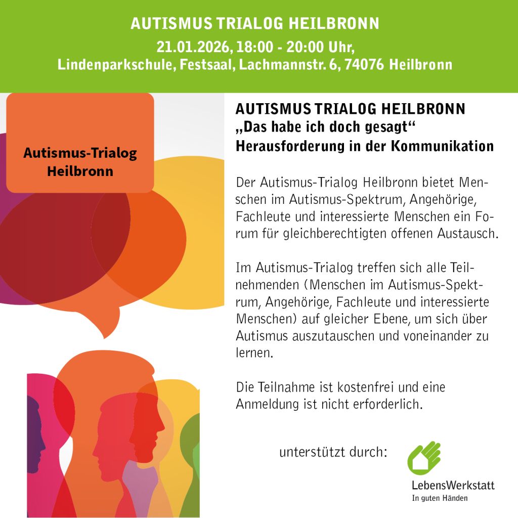 Autismus-Trialog Heilbronn – nächste Veranstaltung