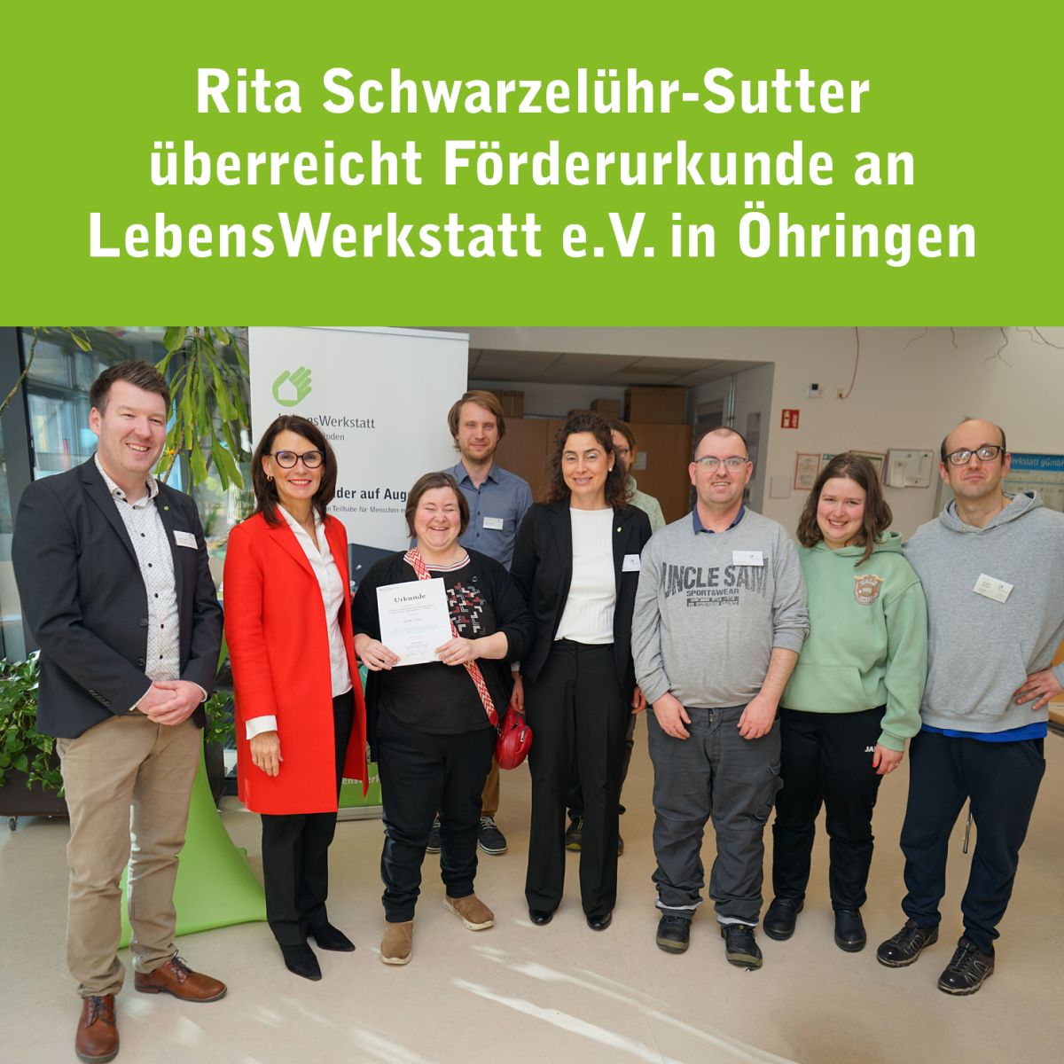 Förderung für Modellprojekt WfbM Öhringen