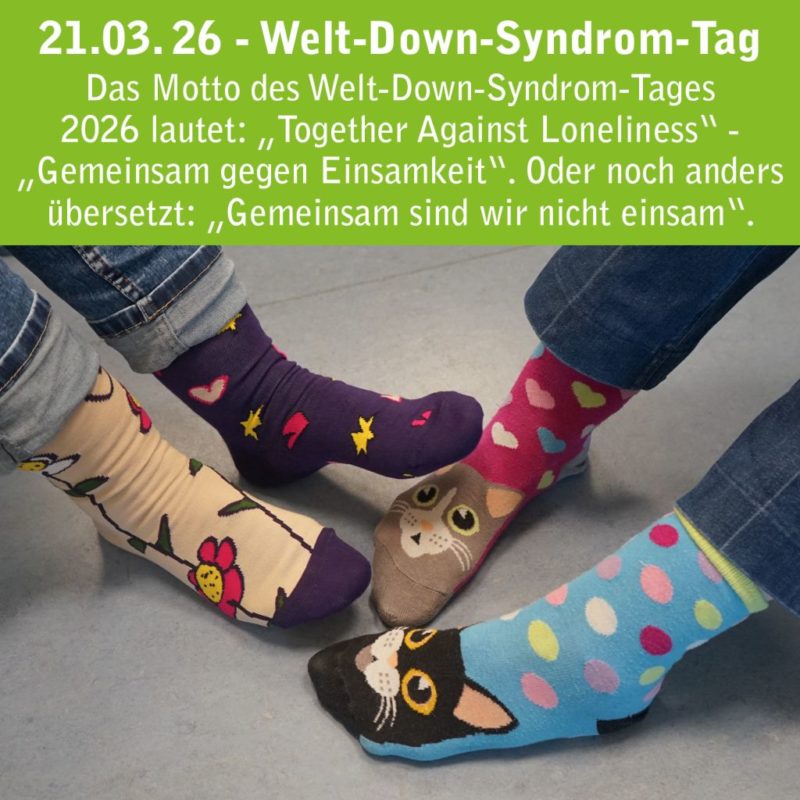 vier Füße in bunten Socken
